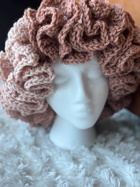 Custom Crochet Ruffle Hat