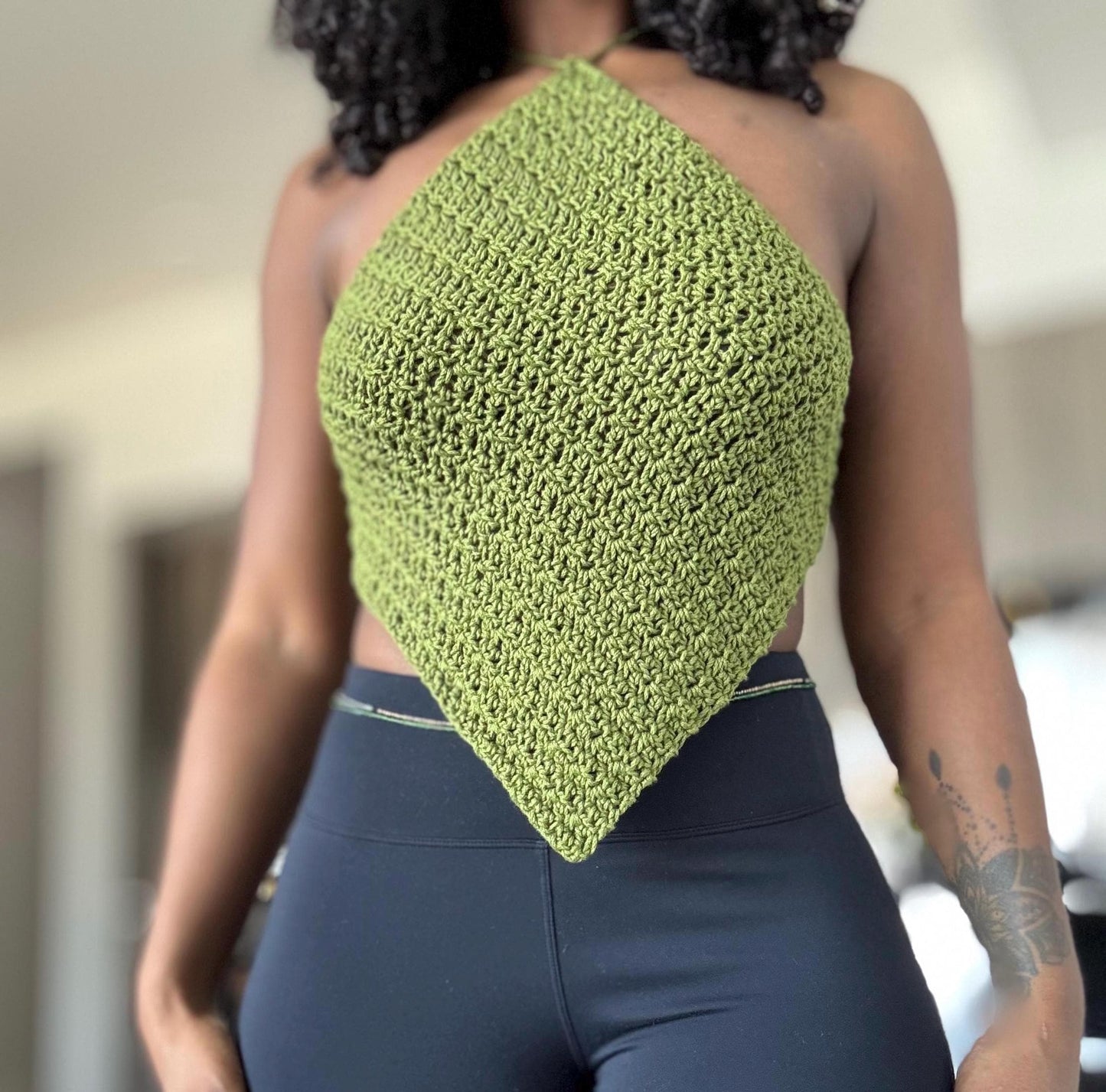 Tasia Crochet Halter Top – Multiple Color options Available