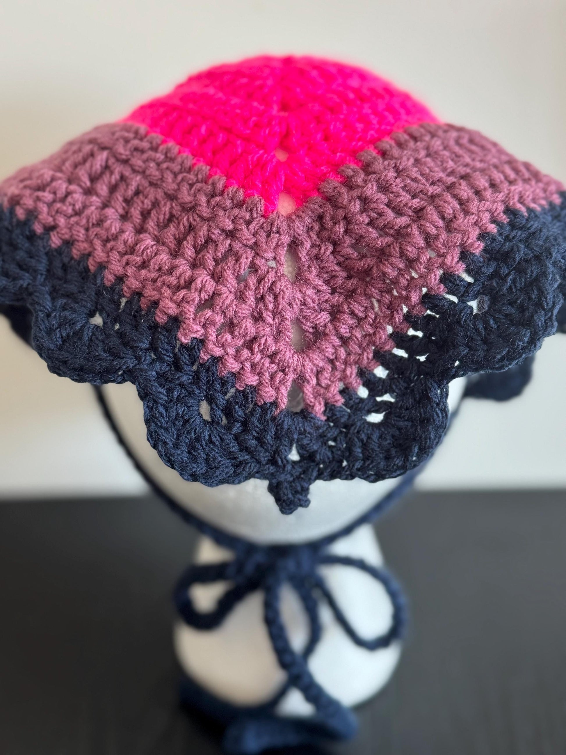 Pride Collection- Crochet Bi Flag Bandana