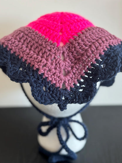 Pride Collection- Crochet Bi Flag Bandana