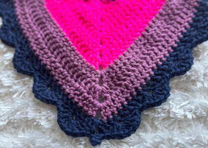 Pride Collection- Crochet Bi Flag Bandana