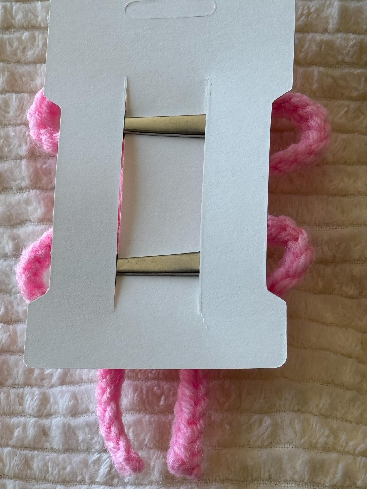 Handmade Crochet Ribbon Bow Hair Clips – | Multiple Colors Available