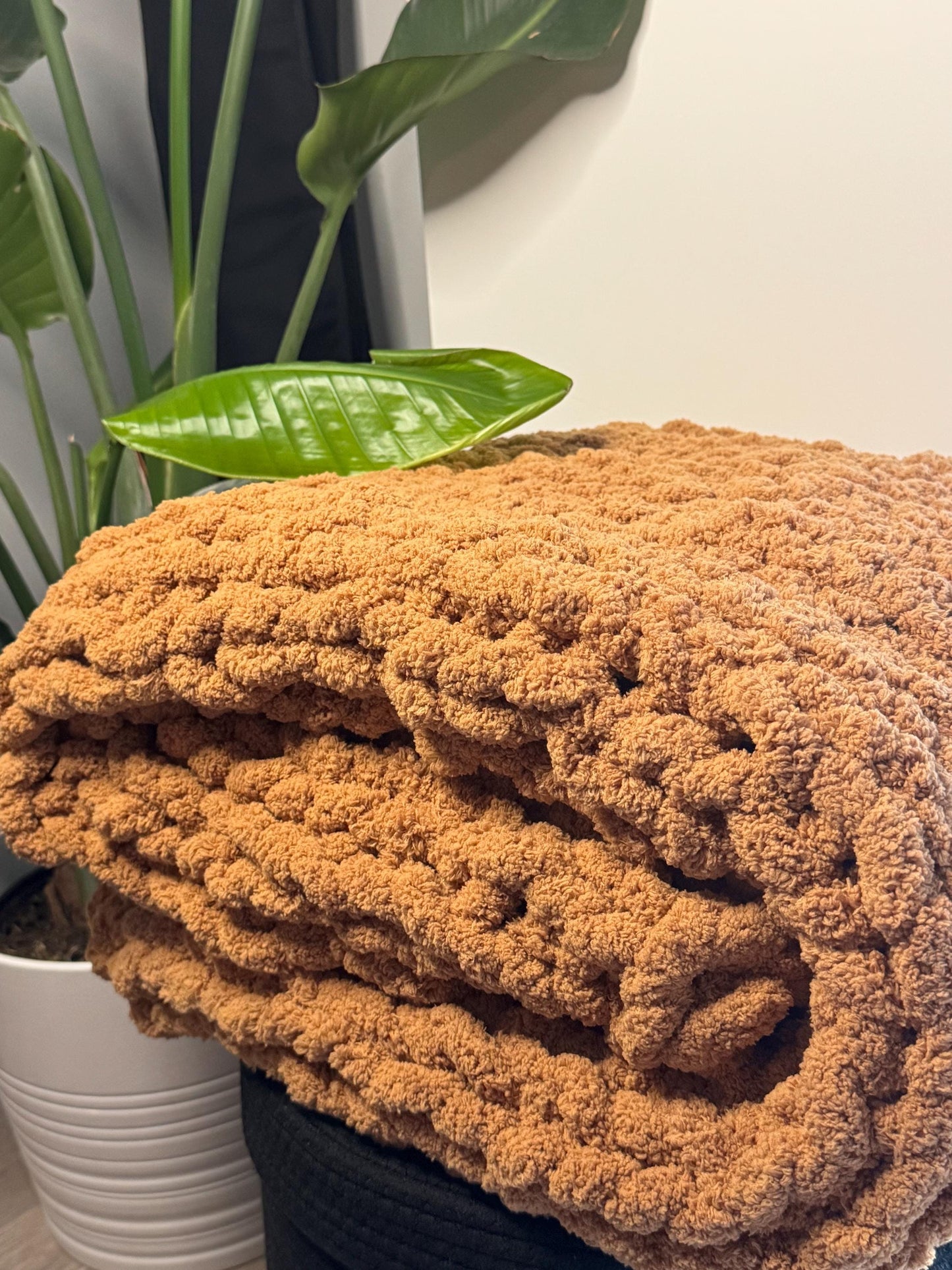 Chunky Knit Throw Blanket Customizable