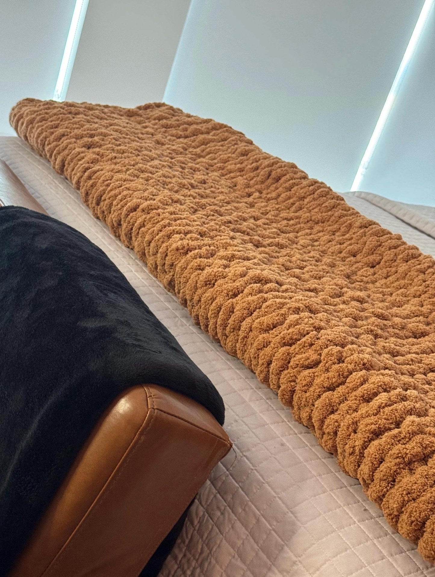Chunky Knit Throw Blanket Customizable