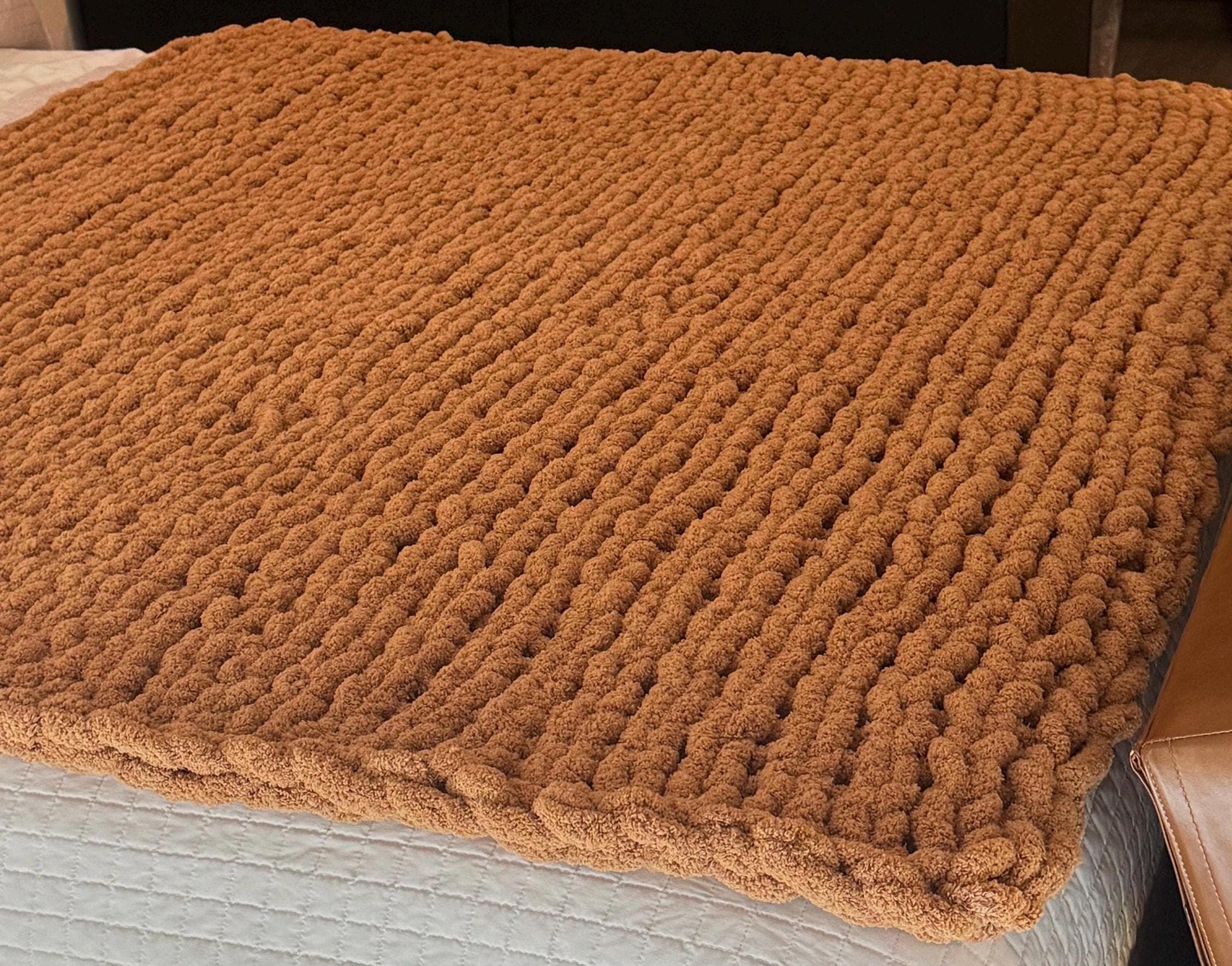 Chunky Knit Throw Blanket Customizable