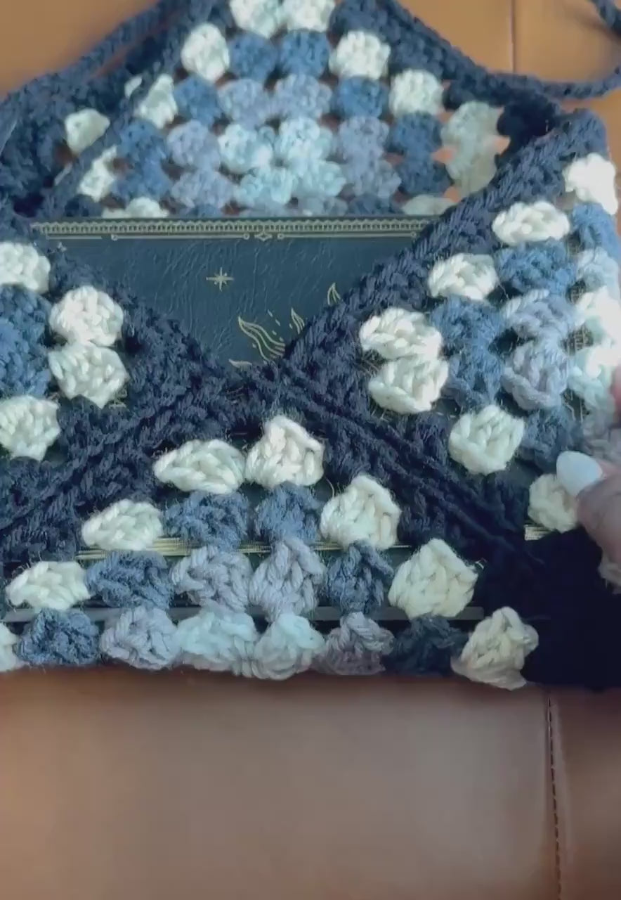 Handmade Crochet Book Sleeve Multiple Color Options